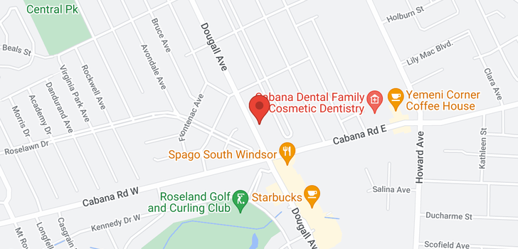 map of 3754 DOUGALL AVENUE